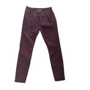 ---  Burgundy Red Skinnies Skinny Chinos Pants Size UK 10 (US 6)
